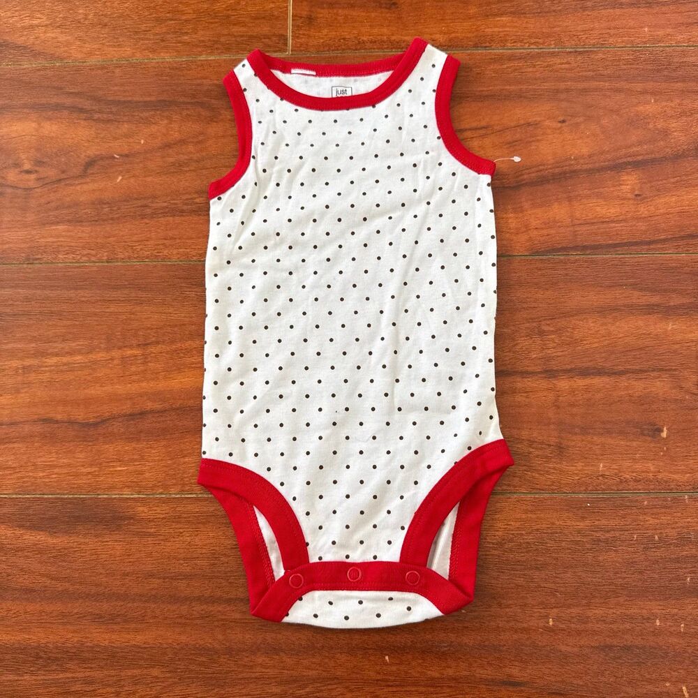 Carter’s White Red Bodysuit 6m